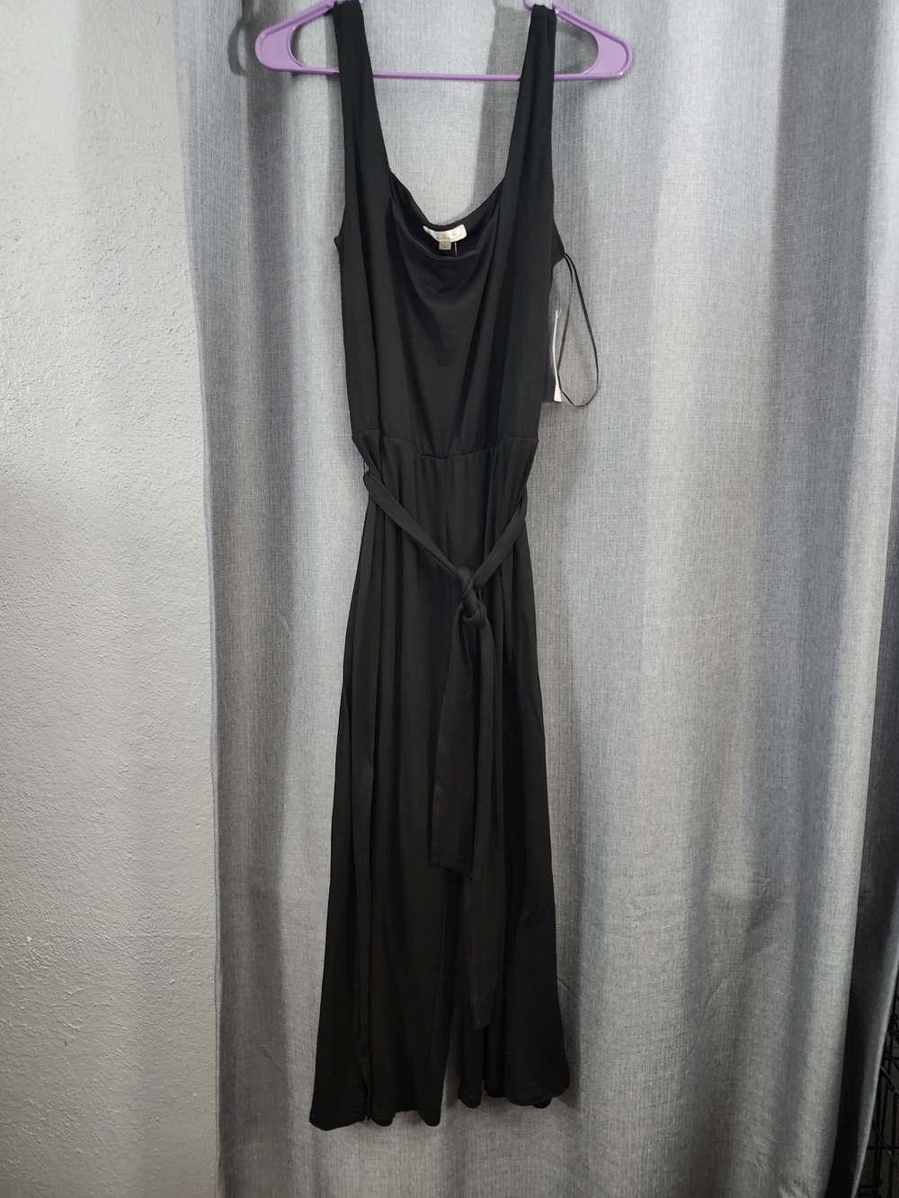 NWT Nine britton Black Sleeveless Jumpsuit with Waist Tie